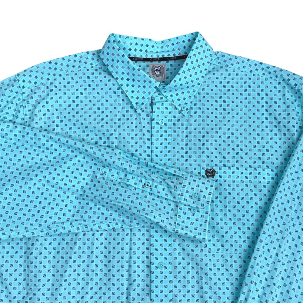 Cinch Western Geometric Button Down Shirt Mens XL Casual Ranch Office